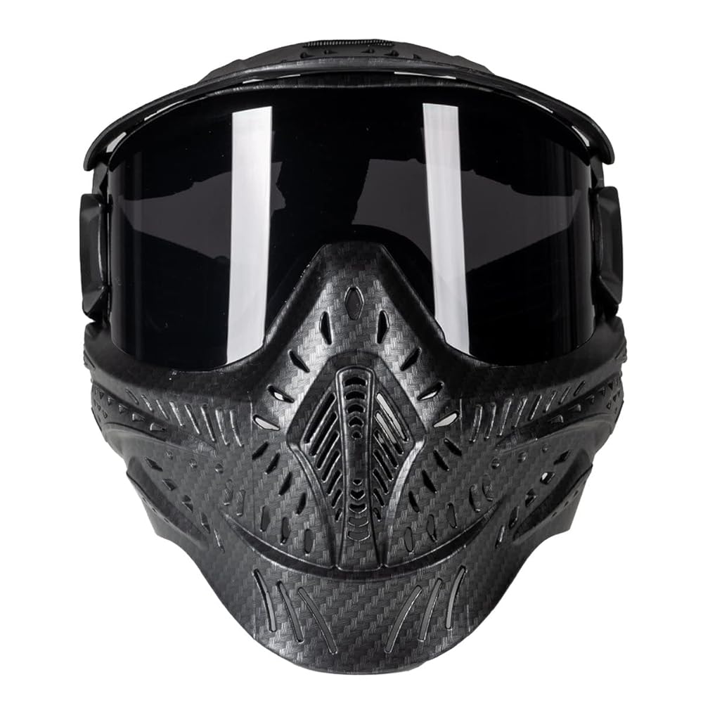HK Army HSTL Goggle Paintball Airsoft Mask with Anti Fog Thermal Lens (Carbon Fiber/Smoke Lens)