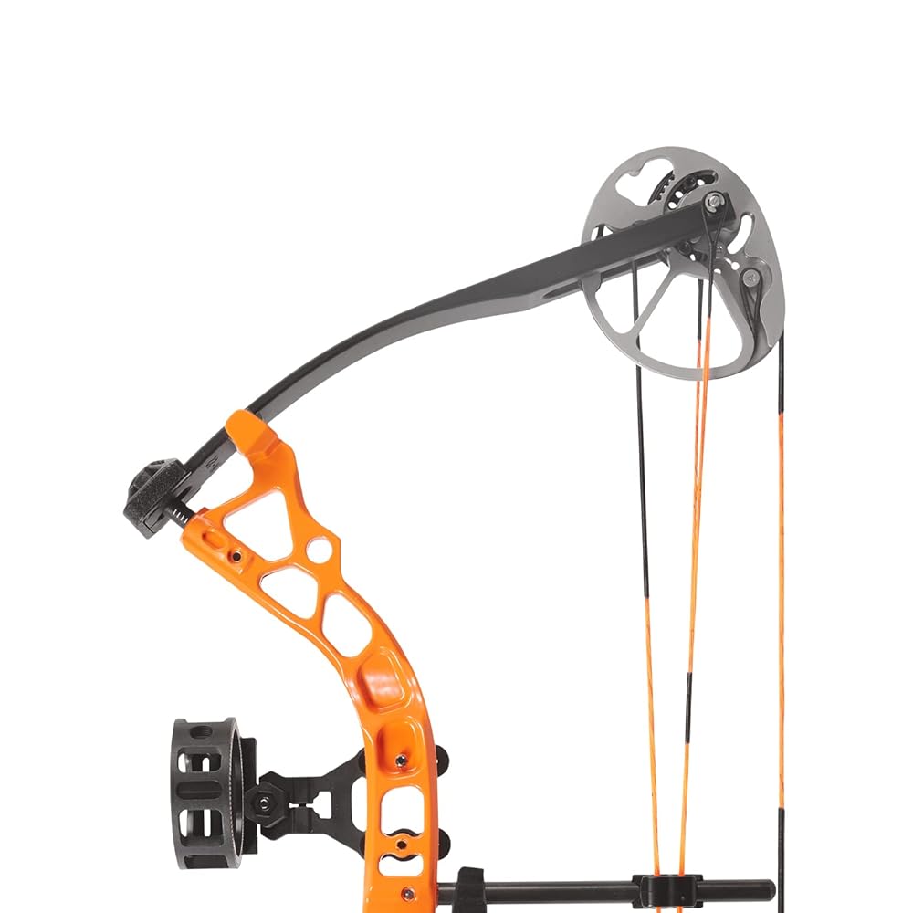 DIAMOND ARCHERY Youth Atomic Bow - Fully Adjustable Equipped Durable Compound Bow | 6-29 LBS Draw Weight | 12"-24" Draw Length | 191 FPS, Right Hand, Orange