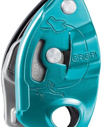 Petzl GRIGRI Belay Device - Belay Device with Cam-Assisted Blocking for Sport, Trad, and Top-Rope Climbing - Blue