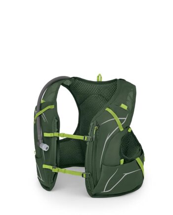 Osprey Duro 1.5L Men's Running Hydration Vest with Hydraulics Reservoir, Seaweed Green/Limon, Large