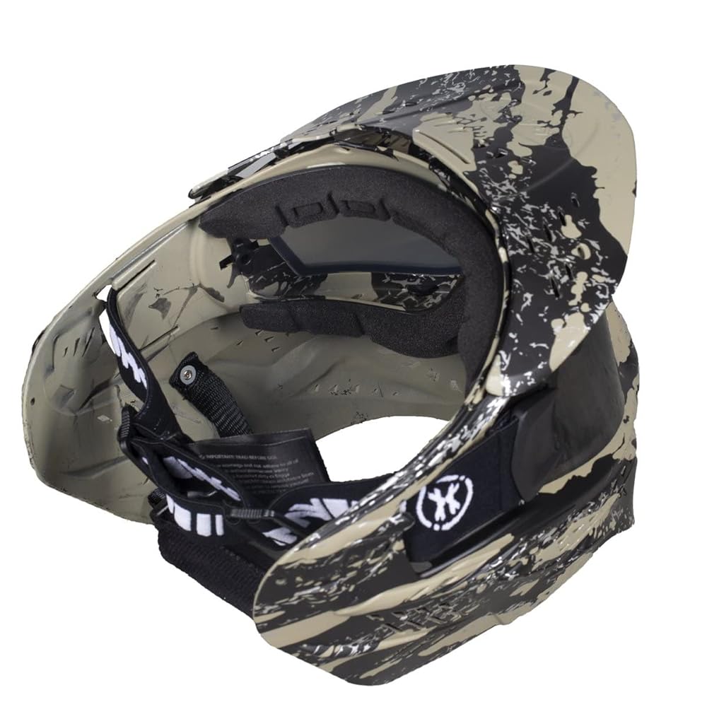 HK Army HSTL Goggle Paintball Airsoft Mask with Anti Fog Thermal Lens (Fracture Black/Tan/Smoke Lens)