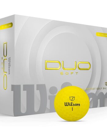 WILSON 2025 Duo Soft Golf Balls - Yellow, 12 Balls