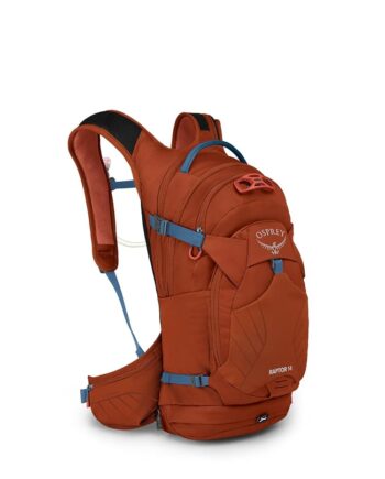 Osprey Raptor 14L Men's Biking Backpack with Hydraulics Reservoir, Firestarter Orange