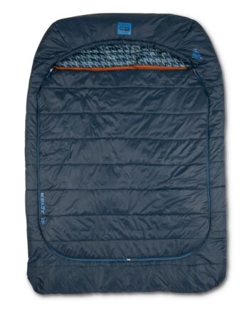 Kelty Tru.Comfort Doublewide 2P 20 Degree Sleeping Bag, Two Person, Synthetic Fill, Couples & Family Camping, Overlanding – Removable Blanket, Wider Than Queen Sized Bed, Updated 2023 (Pageant Blue)