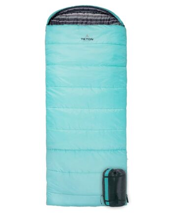 Teton Celsius Regular, 0 Degree Sleeping Bag, All Weather Bag for Adults and Kids Camping Made Easy and Warm Compression Sack Included