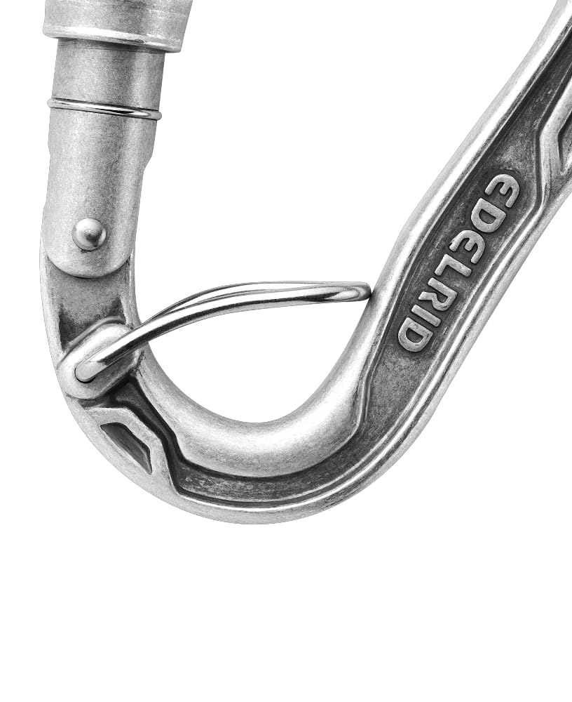 EDELRID HMS Bulletproof Locking Carabiner- Non-Anodized Screwgate FG Eco