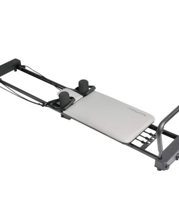 Stamina Products AeroPilates 287 Pilates Reformer – Home Gym Equipment with Adjustable Headrest, Padded Foot Bar, 3 Resistance Cords, and 2 Workout DVDs