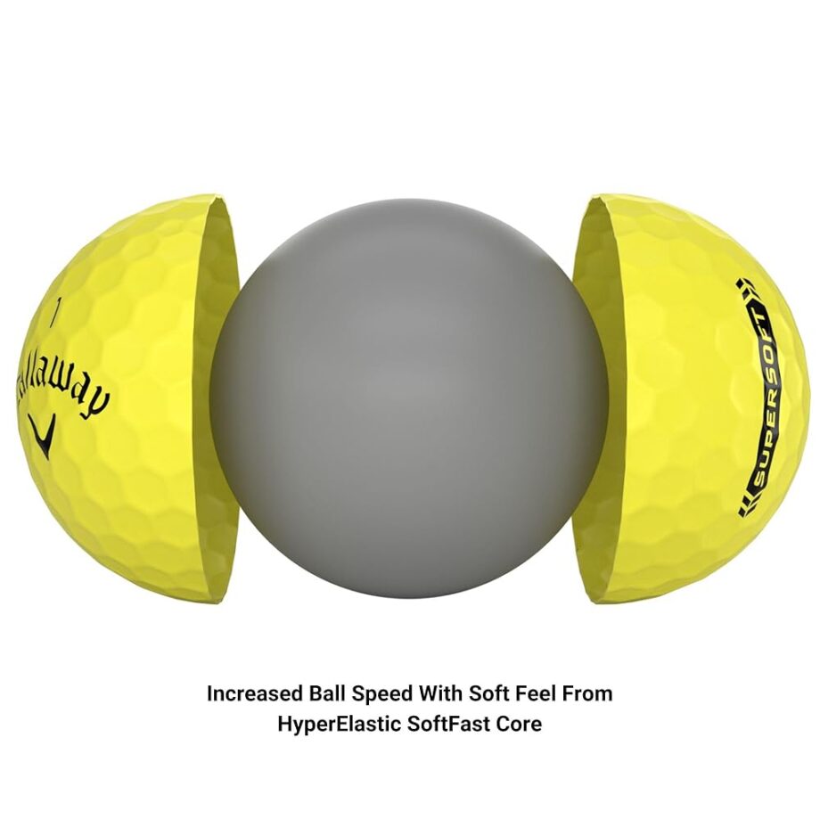 Callaway Golf Supersoft Golf Balls (2023 Version, Yellow)