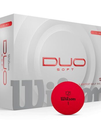 WILSON 2025 Duo Soft Golf Balls - Red, 12 Balls