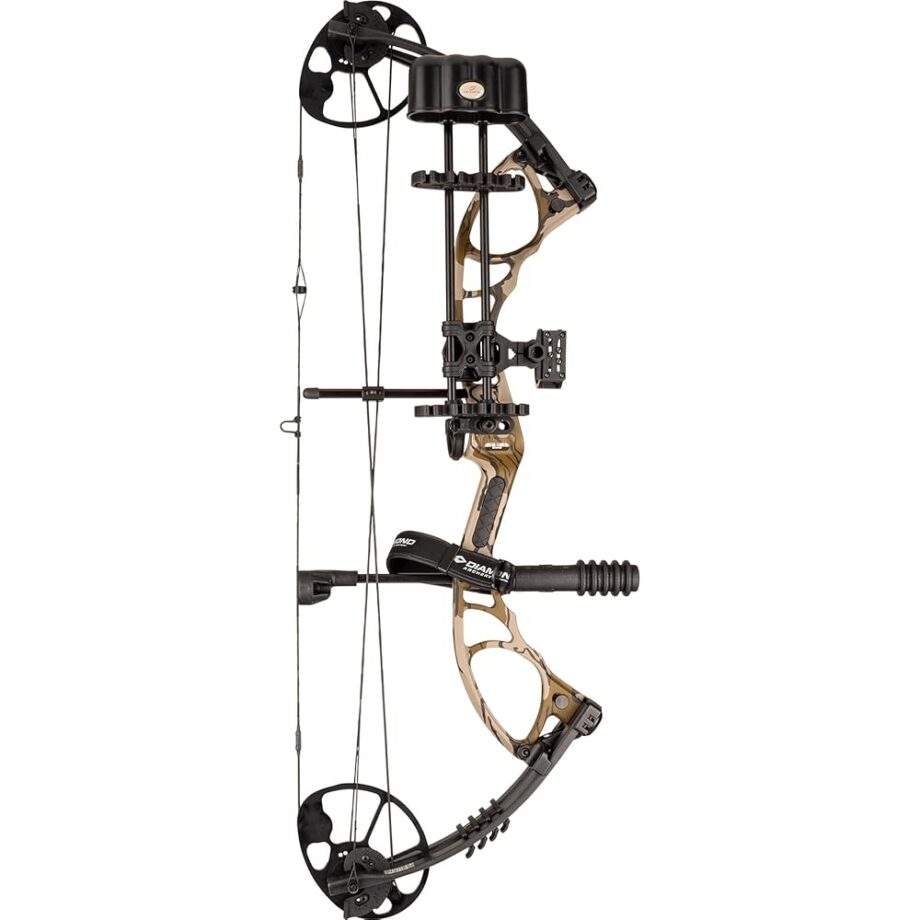 DIAMOND ARCHERY Edge XT Adjustable Accurate Stable Fully Accessorized Versatile Compound Hunting Bow, Bottomland, Right Hand