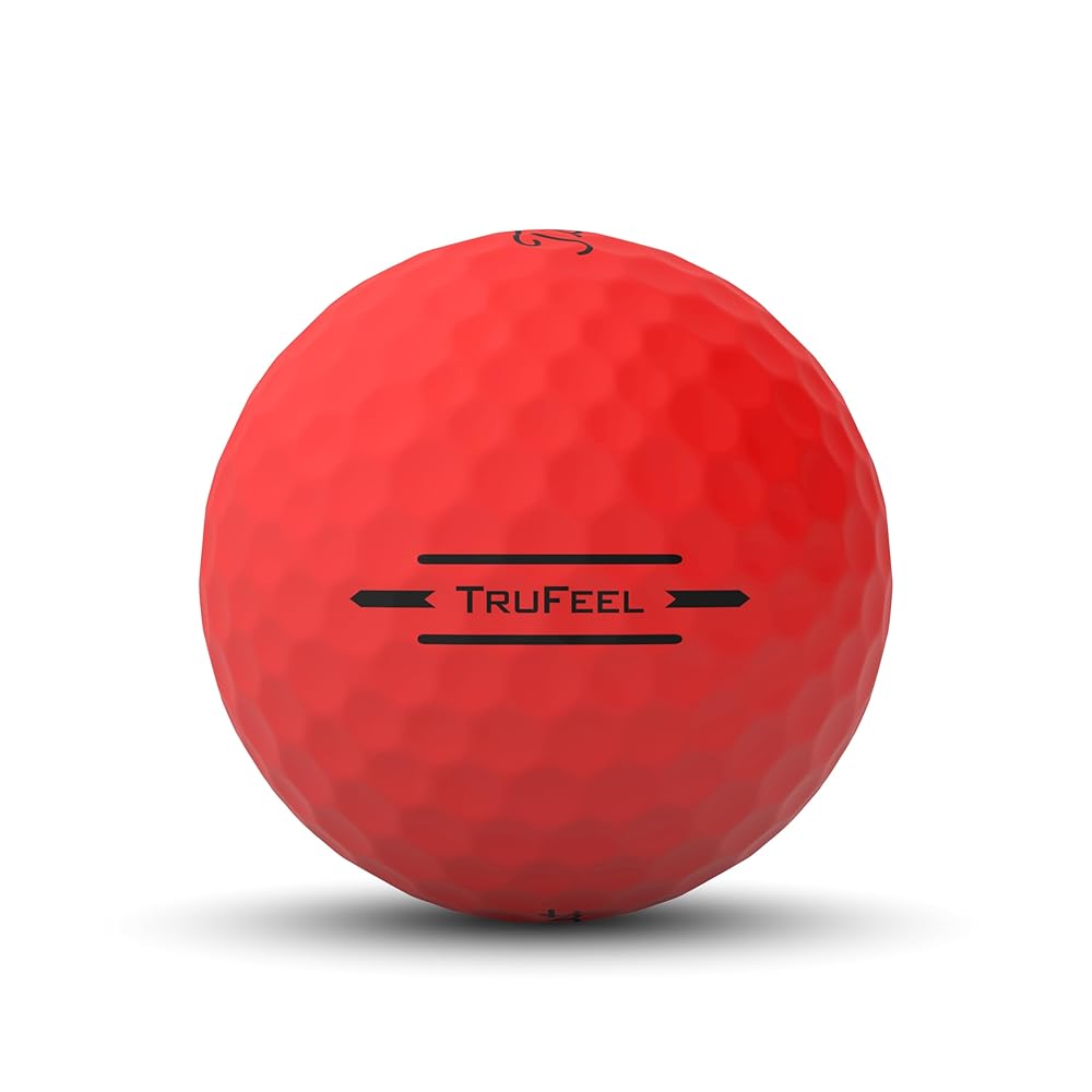 Titleist TruFeel Golf Balls, Matte Red (One Dozen)