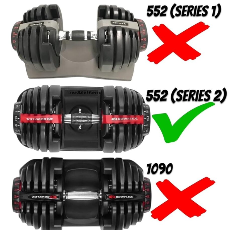 Adjustable Dumbbell Handle - Replacement for Bowflex SelectTech 552 (Series 2) Adjustable Dumbbells