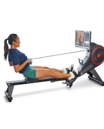 Echelon Row-S Smart Rower – Foldable Rowing Machine for Total Body Low-Impact Workout with 22 Inch HD Rotating Screen, Soundbar, Bluetooth Resistance + 30-Day App Membership Included