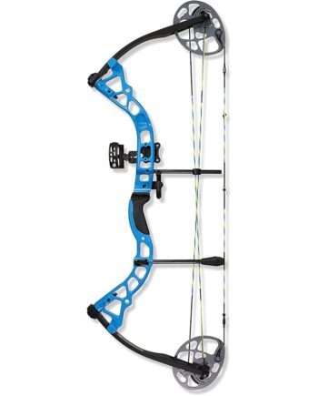 DIAMOND ARCHERY Prism Fully Equipped Adjustable Durable Compound Bow, 5-55 lbs, Electric Blue, Right Hand