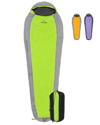 TETON Sports Trailhead, 20 Degree Sleeping Bag; Lightweight, Warm Mummy Sleeping Bag, Camping, Backpacking, Hiking