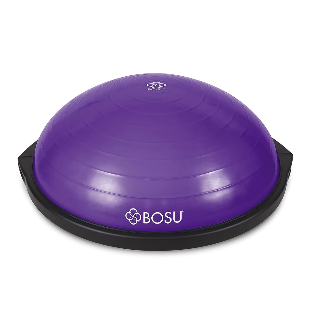 Bosu 72-10850 Home Gym Equipment The Original Balance Trainer 65 cm Diameter, Black and Purple