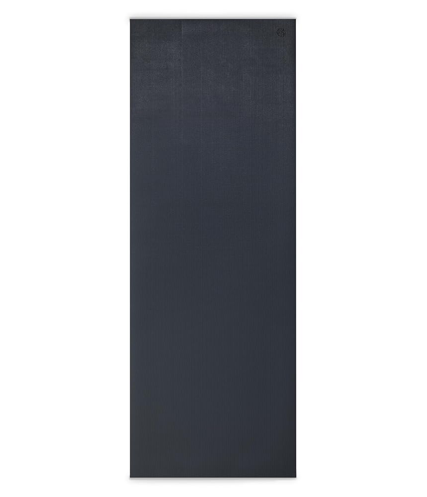 Manduka PRO Yoga Mat 71" - 6mm Lifetime Durability Hygienic Construction Premium Studio Quality Teacher Approved 71 x 26 inches Black Thunder