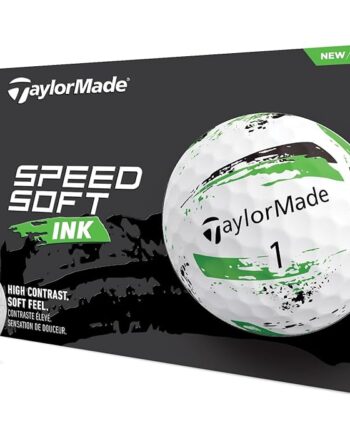TaylorMade Golf SPEEDSOFT Ink Golf Balls Green ONE Dozen