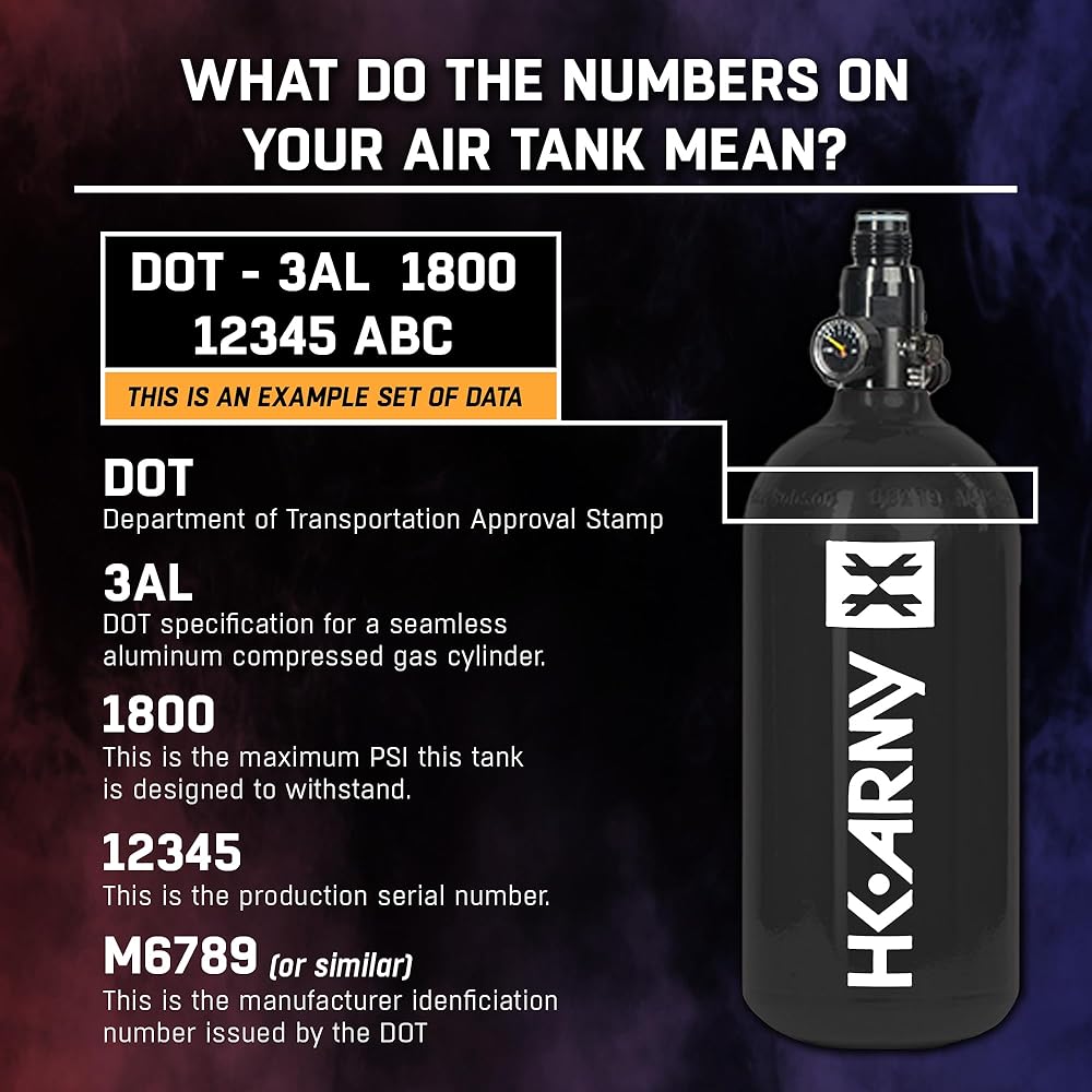 HK Army 48ci/3000psi Aluminum HPA Tank w/Neoprene Padded Cover - Black