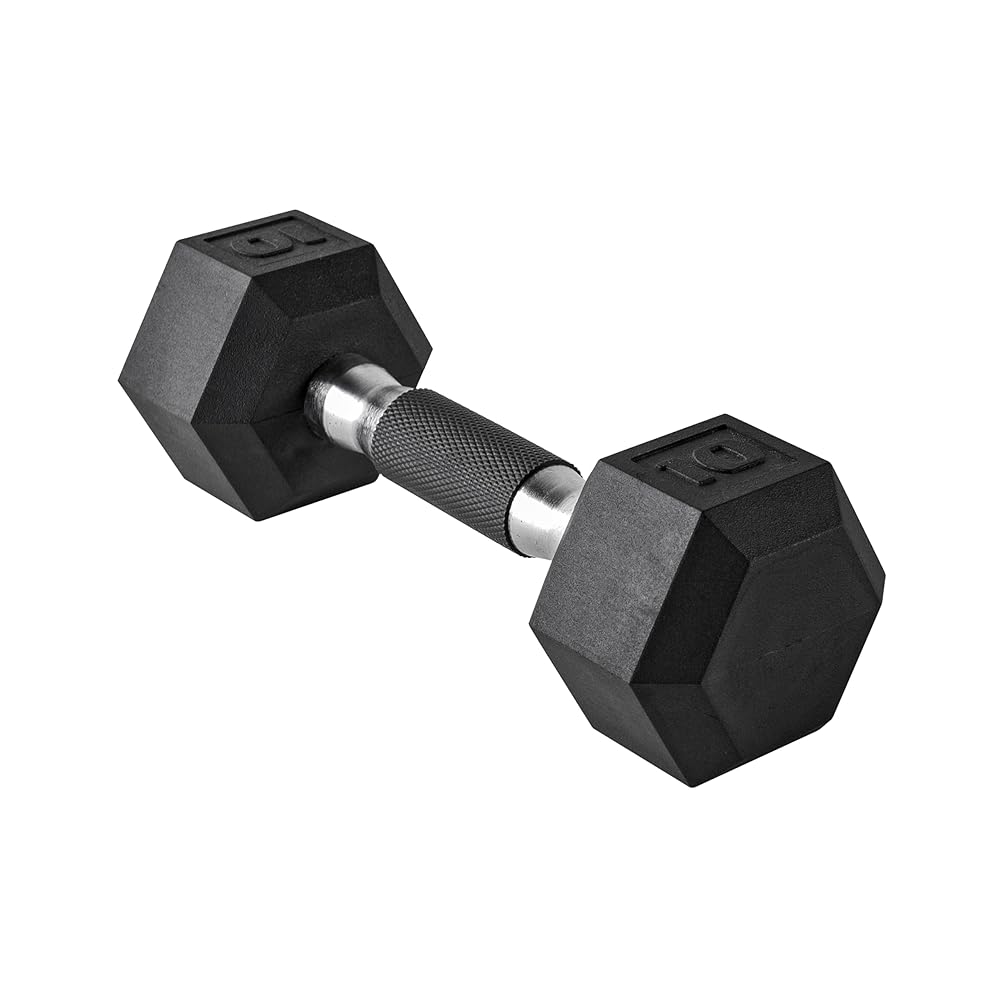 CAP Barbell 50 lbs Coated Dumbbell Set with Comfort handle, 10LBx2, 15lbx2