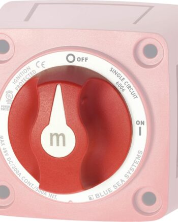 Blue Sea Systems 7901 m-Series Battery Switch Knob Replacement, Red