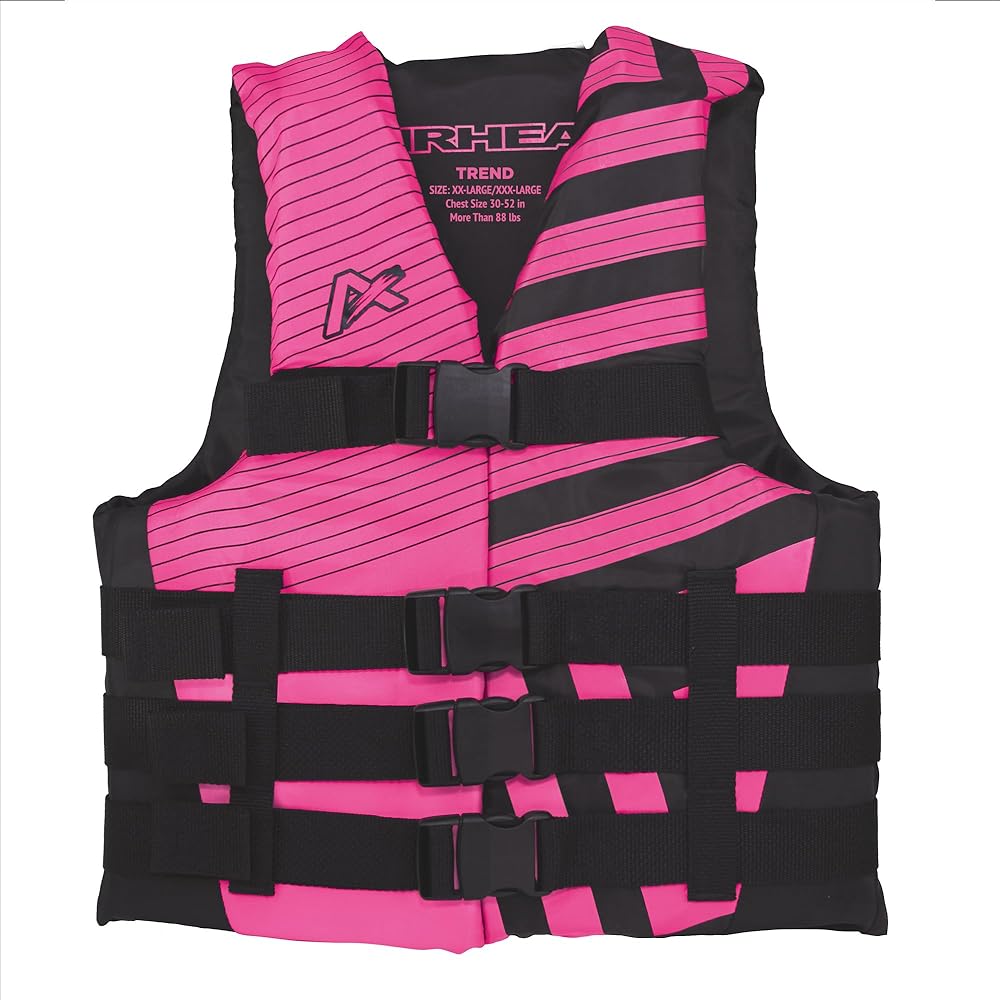 Airhead Women’s Trend Life Jacket, Coast Guard Approved, 2X-Large/3X-Large, Pink