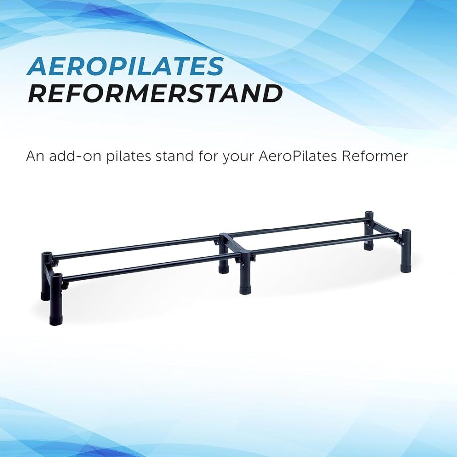 AeroPilates Reformer Stand - Add-on Pilates Accessories for AeroPilates Reformers - Pilates Workout for Home Gym Workout - Large