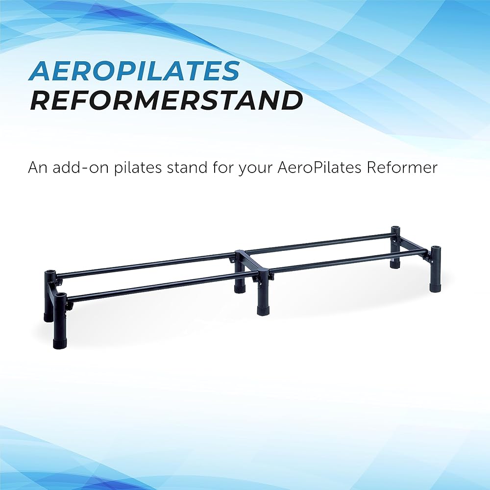 AeroPilates Reformer Stand - Add-on Pilates Accessories for AeroPilates Reformers - Pilates Workout for Home Gym Workout - Large