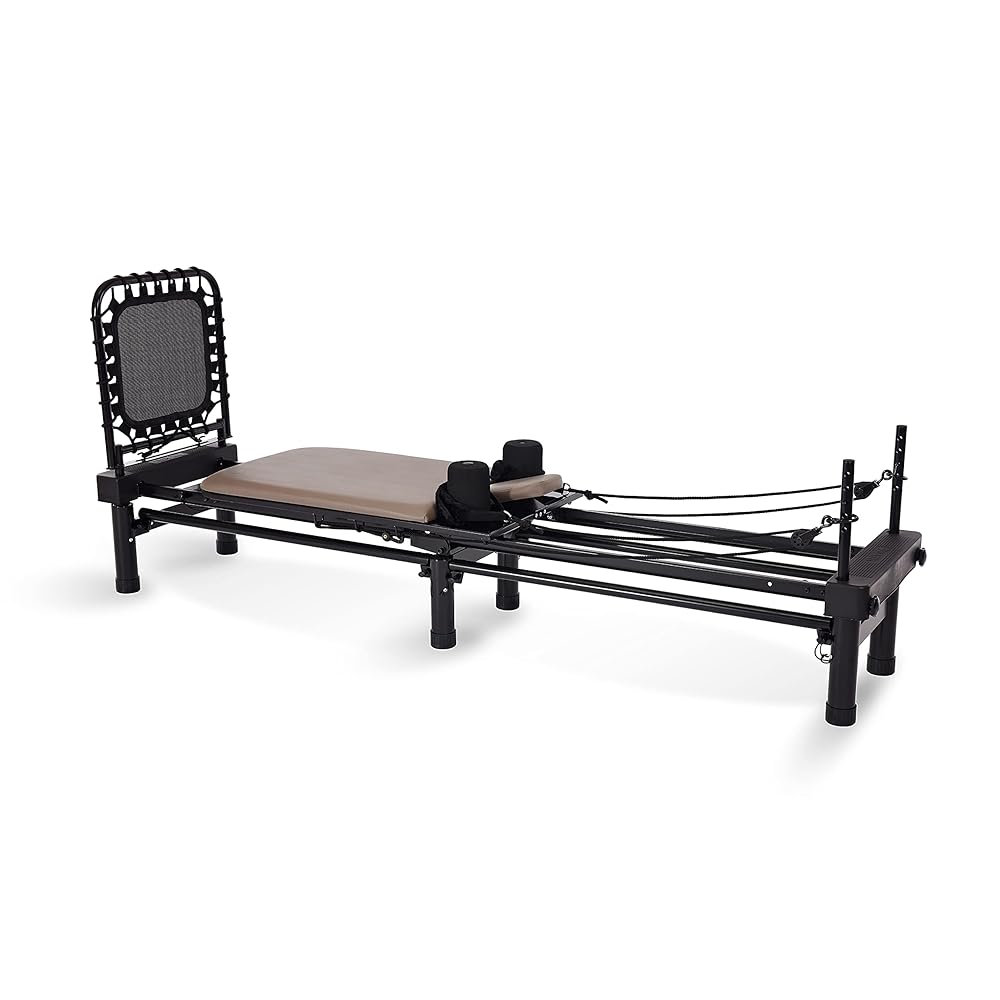 Stamina AeroPilates Reformer 651 with Free-Form Cardio Rebounder - Pilates Reformer Workout Machine for Home Gym - Up to 300 lbs Weight Capacity
