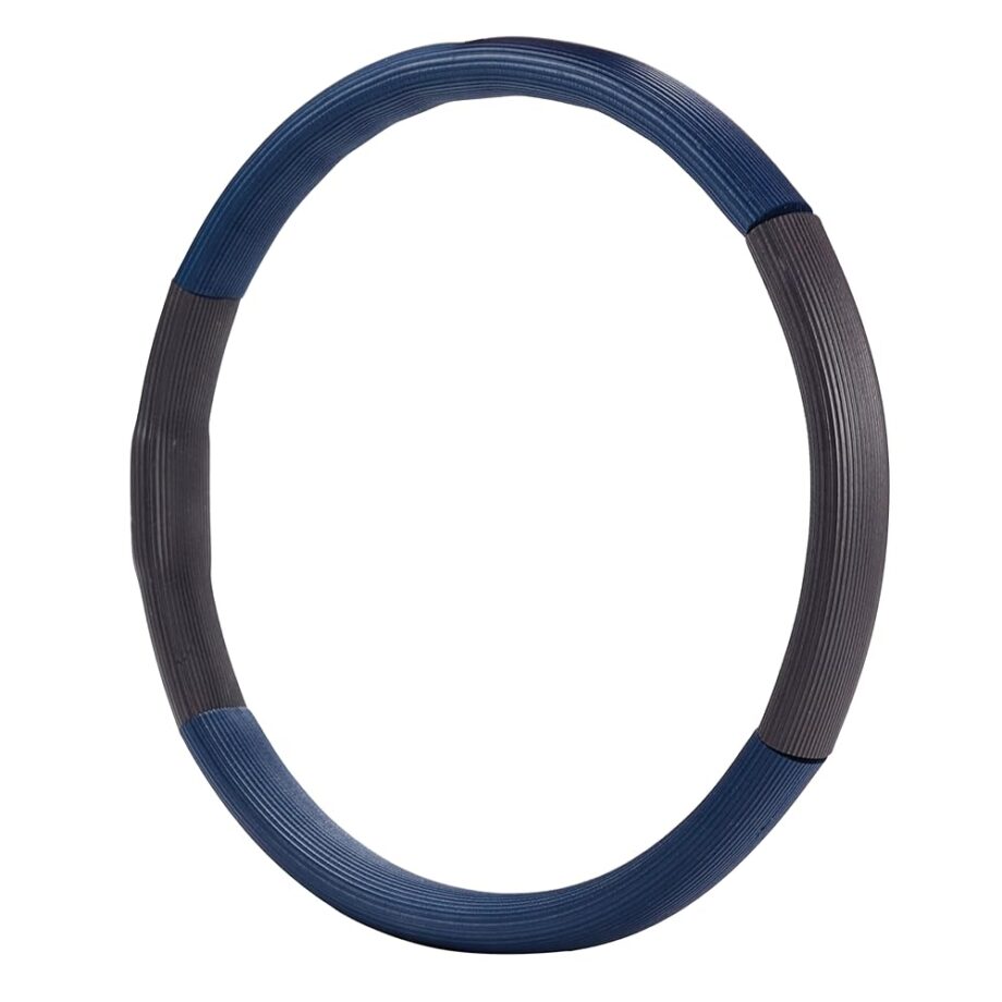 AeroPilates Pilates Magic Circle Ring – 12” Resistance Ring for Full-Body Toning – Strengthens Thighs, Arms, Chest & Core – Lightweight with Soft Cushioned Cover – Workout Guide Included