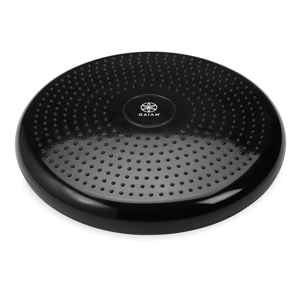 Gaiam Balance Disc Wobble Cushion Stability Core Trainer for Home or Office Desk Chair & Kids Alternative Classroom Sensory Wiggle Seat