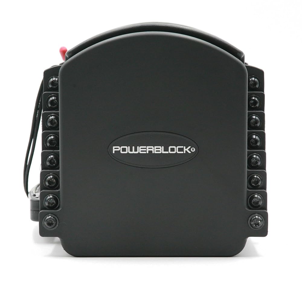 PowerBlock Pro 50 Adjustable Dumbbells, Sold in Pairs, 5-50 lb. Dumbbells, Durable Steel Build, Innovative Workout Equipment, All-in-One Dumbbells