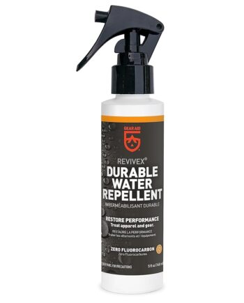 GEAR AID Revivex Durable Water Repellent (DWR) Spray for Waterproofing, Restoring Performance on Nylon Jackets, Gore-TEX, Paddle and Camping Gear, Non-aerosol, 5 oz