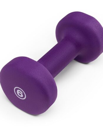Marcy Neoprene Dumbbell, Single Piece, 6-lb, Eggplant