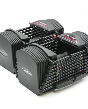 PowerBlock Pro 50 Adjustable Dumbbells, Sold in Pairs, 5-50 lb. Dumbbells, Durable Steel Build, Innovative Workout Equipment, All-in-One Dumbbells