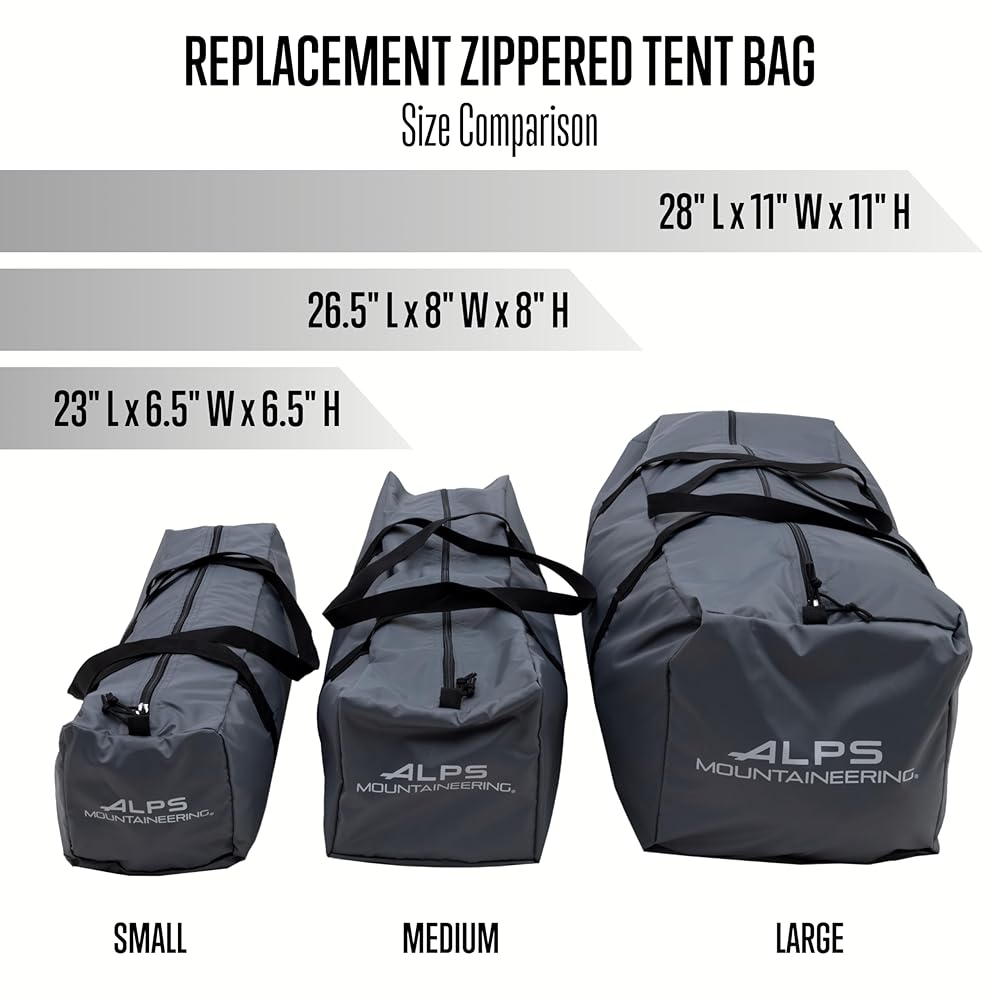 ALPS Mountaineering Zippered Tent Bag, Large - Gray