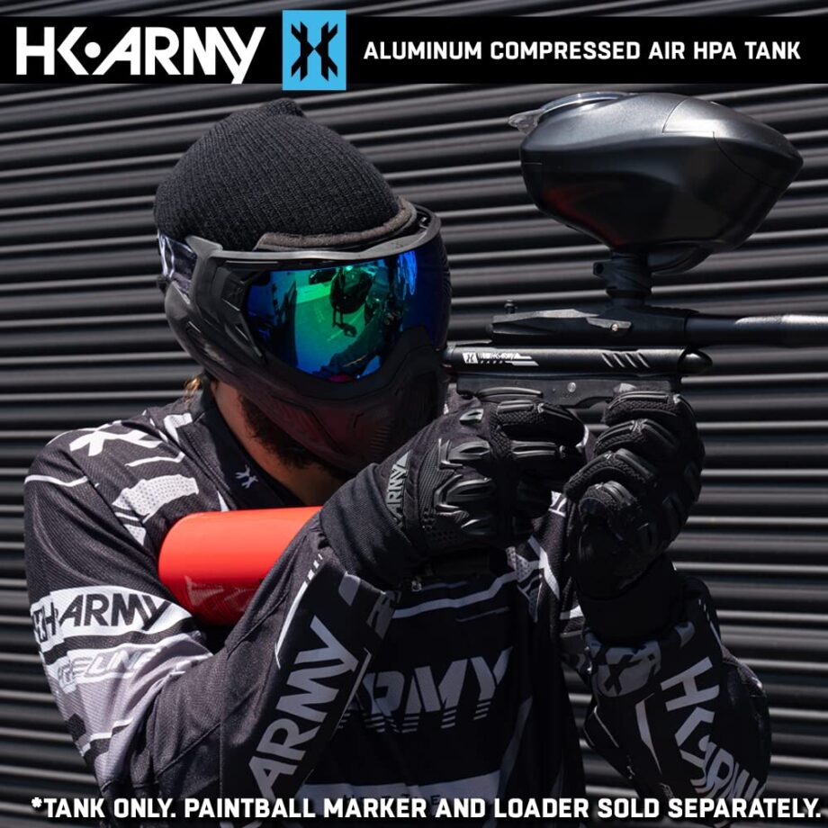 HK Army 48/3000 Aluminum Compressed Air HPA Paintball Tank - Red