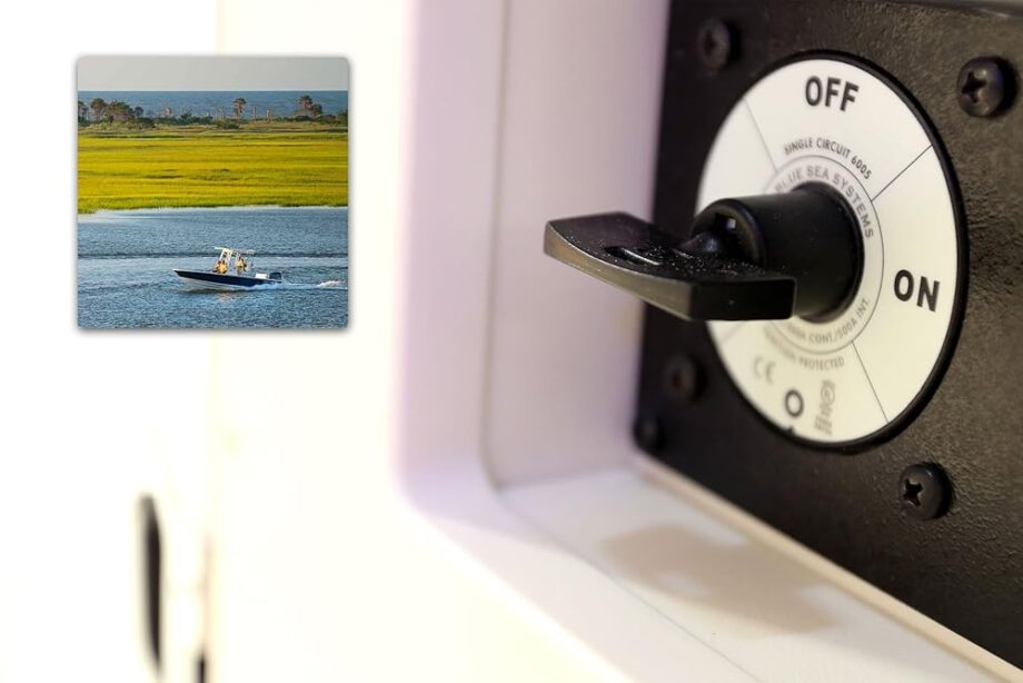 Blue Sea Systems 6005200 m-Series Battery Isolator Switch ON/OFF with Locking Key, Black