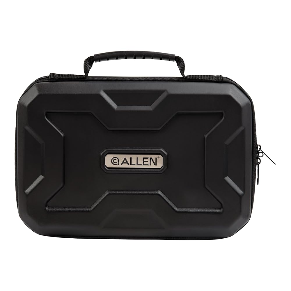 Allen Company EXO™ Hard Case Pistol Gun Safe Storage Box - Lockable Military Grade Protection for 12" Handguns - Tactical Shooting Range Case