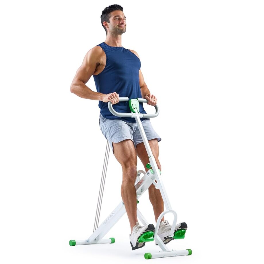 Sunny Health & FitneSunny Health & Fitness Upright Row-N-Ride® Exerciser in Green - NO. 077G