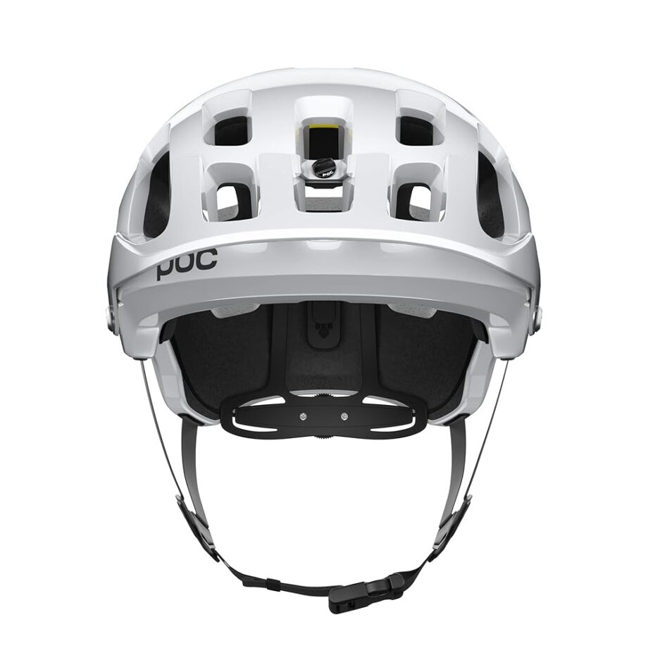 POC Tectal Race MIPS Cycling Helmet Hydrogen White/Opal Blue Metallic/Matt SML