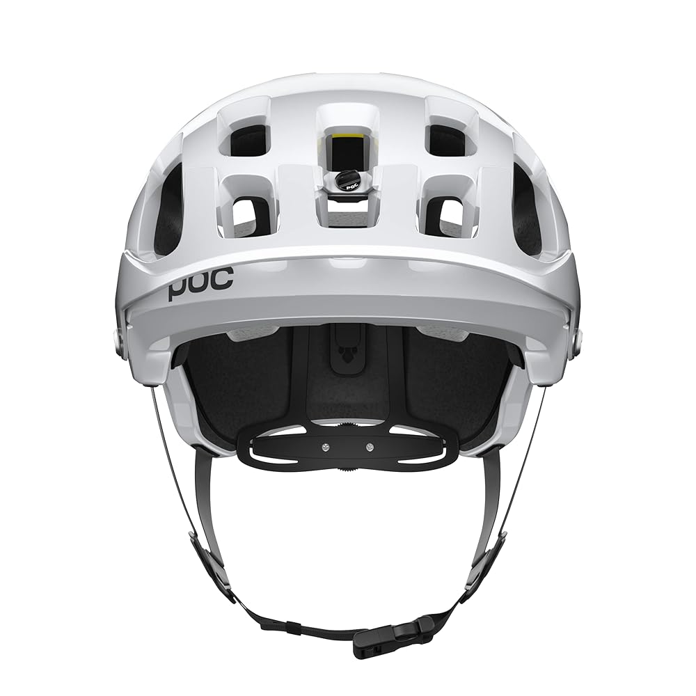POC Tectal Race MIPS Cycling Helmet Hydrogen White/Opal Blue Metallic/Matt SML