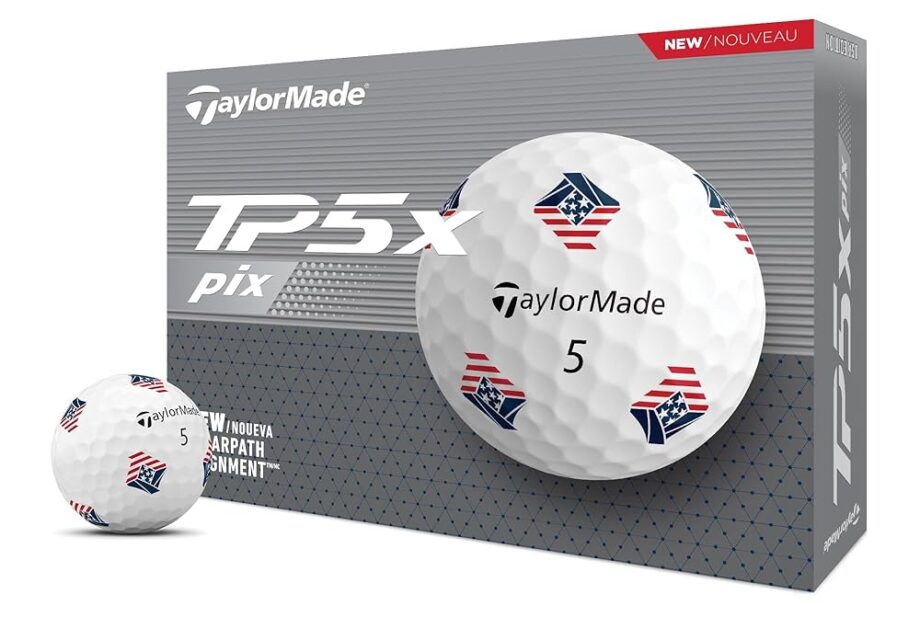 TaylorMade Golf 2024 TP5X PIX3.0 USA Dozen Balls