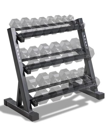 Marcy 3-Tier Dumbbell Rack Multilevel Weight Storage Organizer for Home Gym DBR-86
