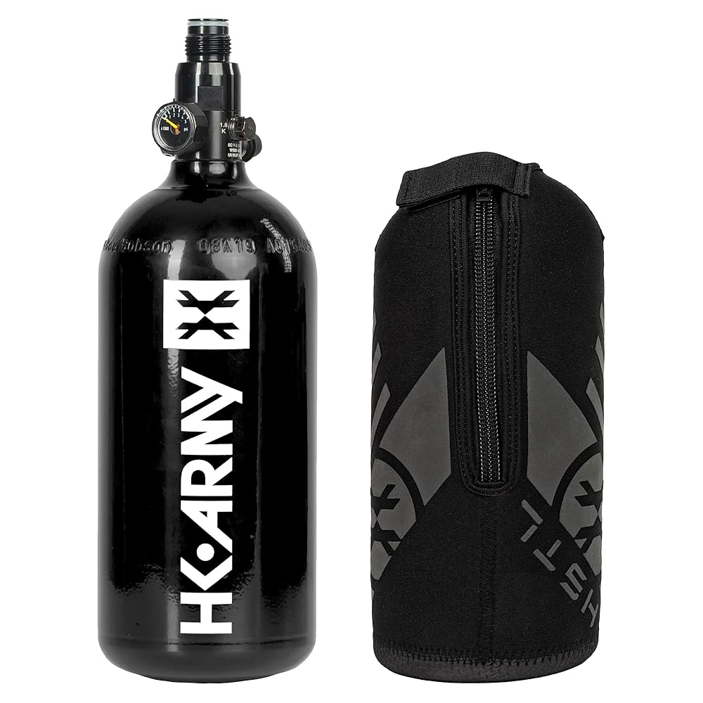 HK Army 48ci/3000psi Aluminum HPA Tank w/Neoprene Padded Cover - Black