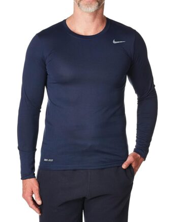 Nike Mens Longsleeve Legend - Navy - Large