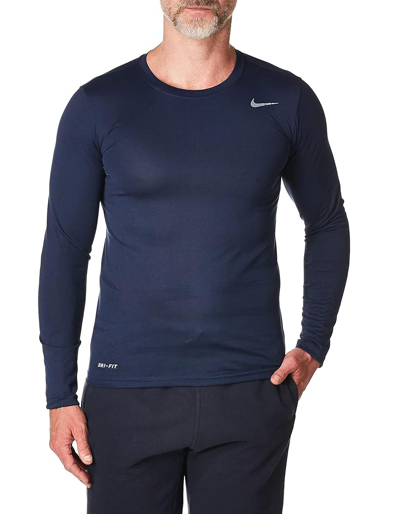 Nike Mens Longsleeve Legend - Navy - Large