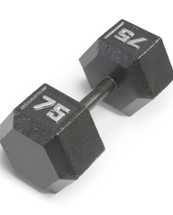 Marcy 75lb Cast Iron Hex Dumbbell, Single, IV-2075