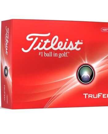 Titleist TruFeel Golf Balls, Matte Red (One Dozen)