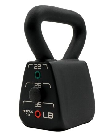 PowerBlock Adjustable Kettlebell, 18-35 lb. Weight Set, Durable Long Lasting Build, Innovative Workout Equipment for Home & Commercial Gyms, Black